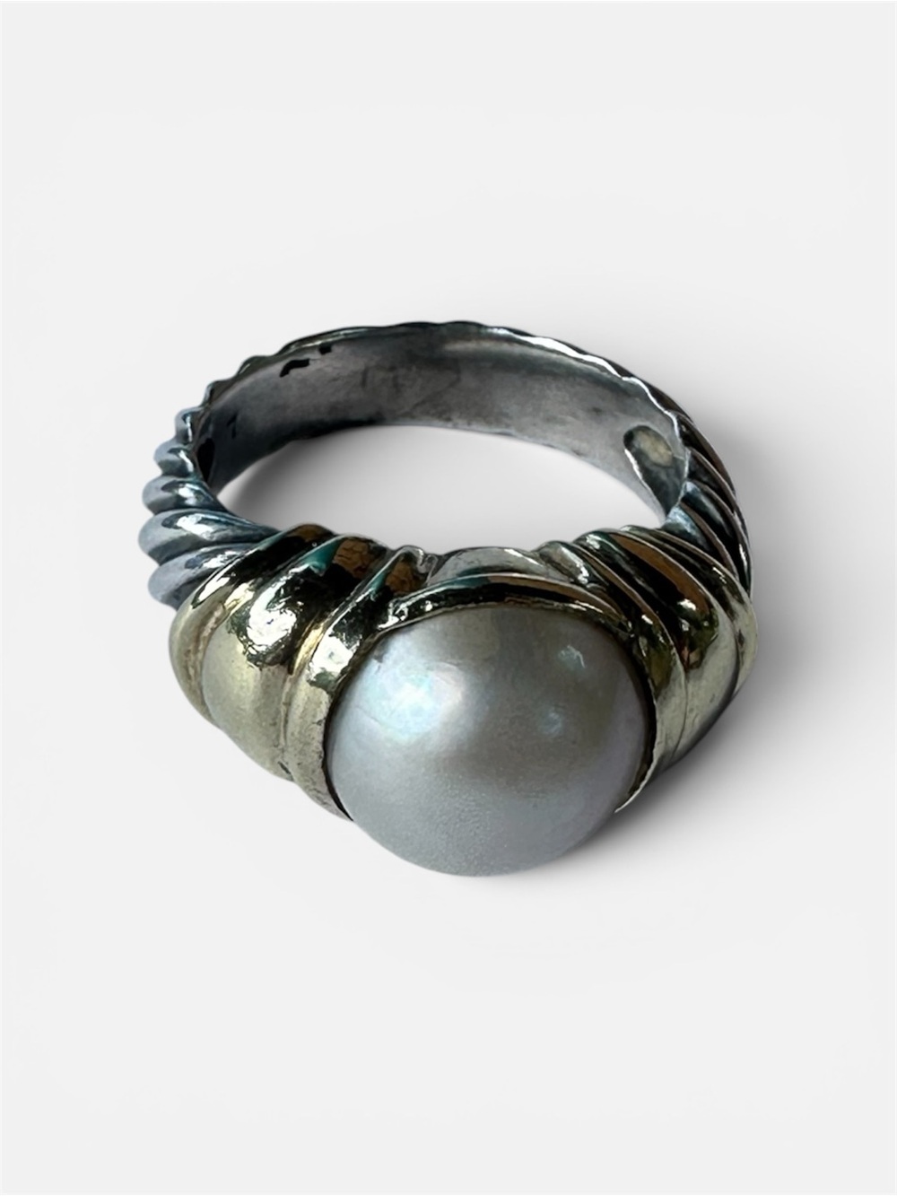 Vintage David Yurman Mabe Pearl Ring
